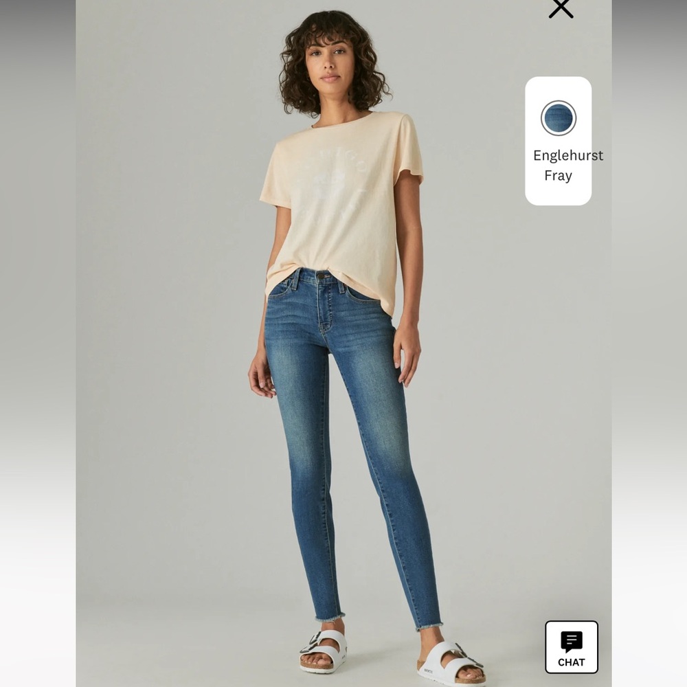 Like New Lucky Brand skinny jeans